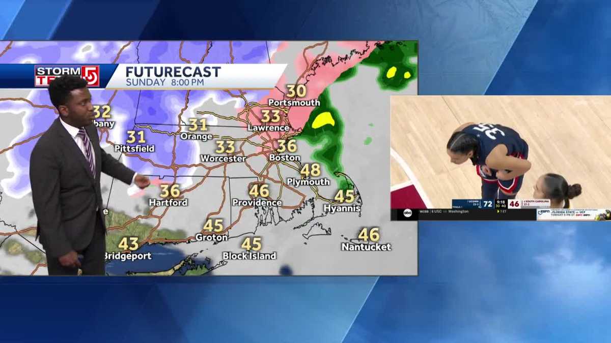Video: Cold, windy as rain tapers off