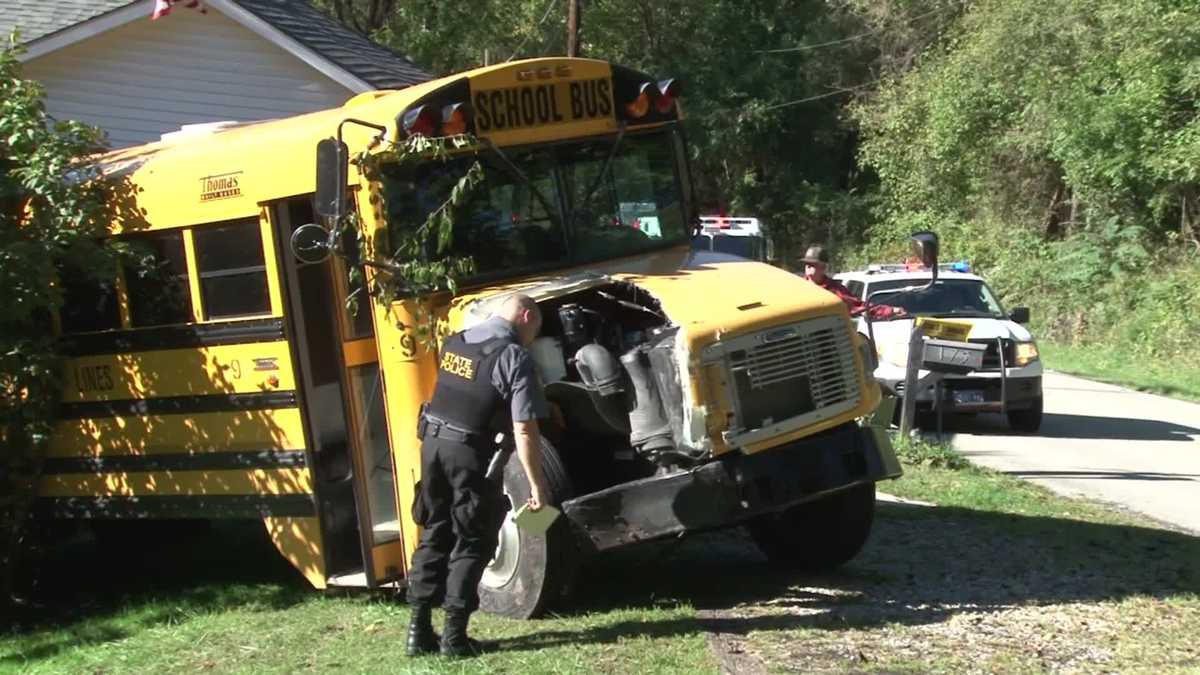 School bus crash in Luzerne Township sends driver to hospital