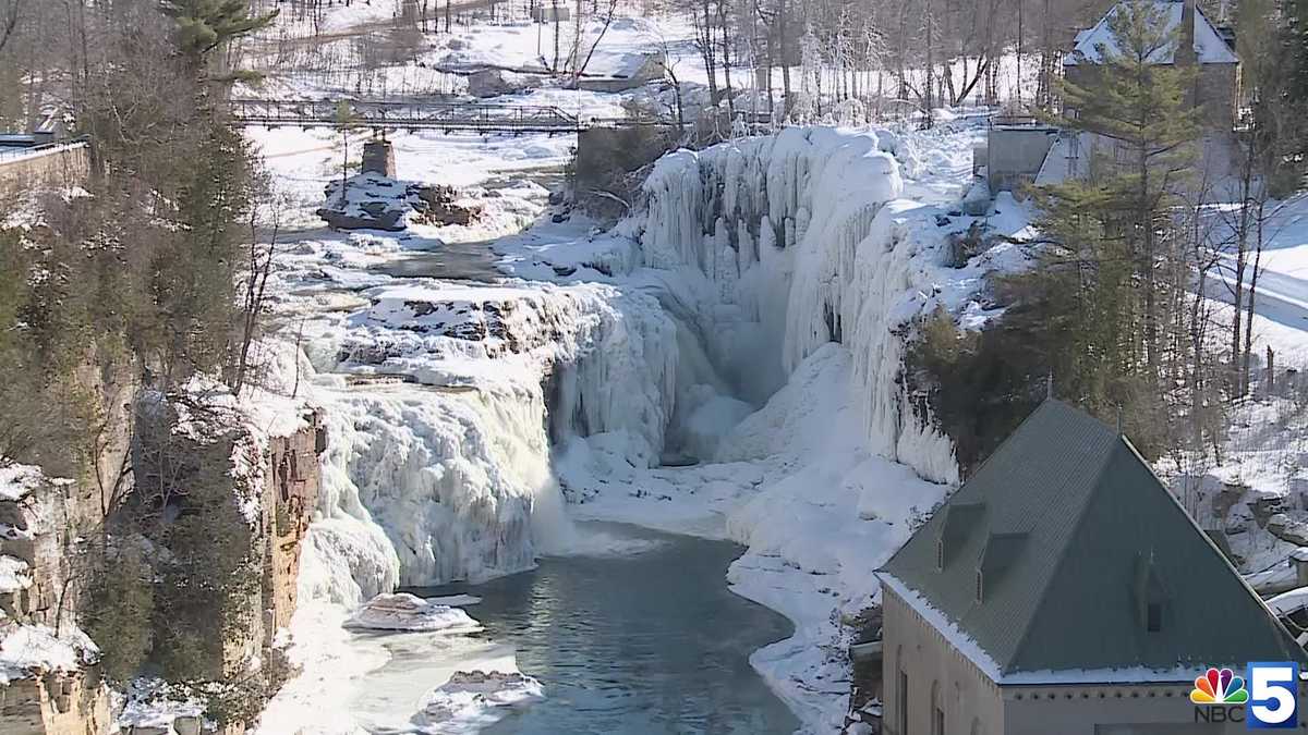 Frozen Ausable Chasm falls are the epitome of winter in New York