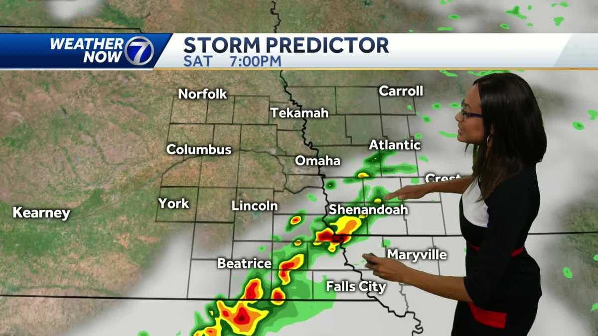 Spotty showers early Saturday, afternoon storms likely