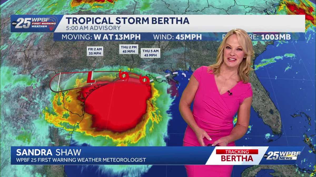 Bertha latest, plus South Florida's Forecast