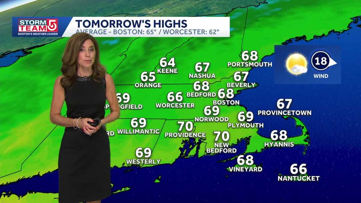 Video: Sunny Friday, showers return early next week - WCVB