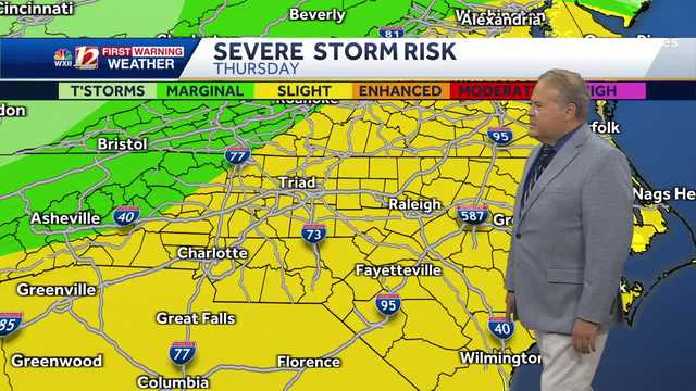 WATCH: Severe Storm Risk thru Thursday