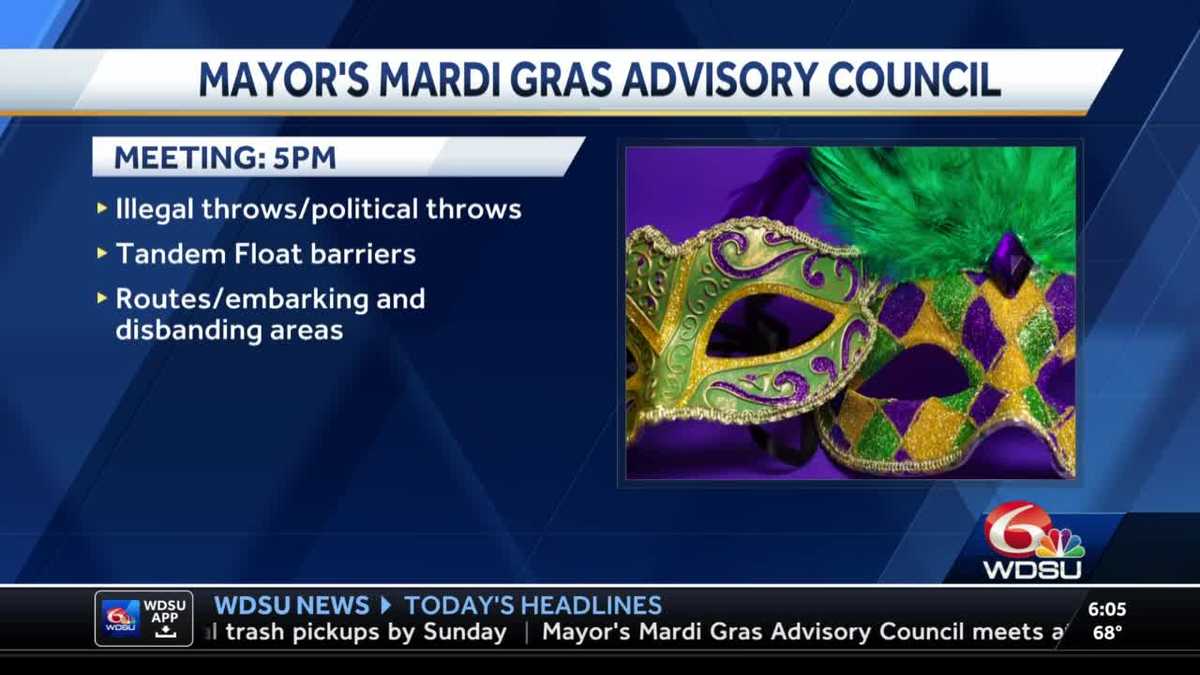 New Orleans mayor holding last Mardi Gras Council meeting