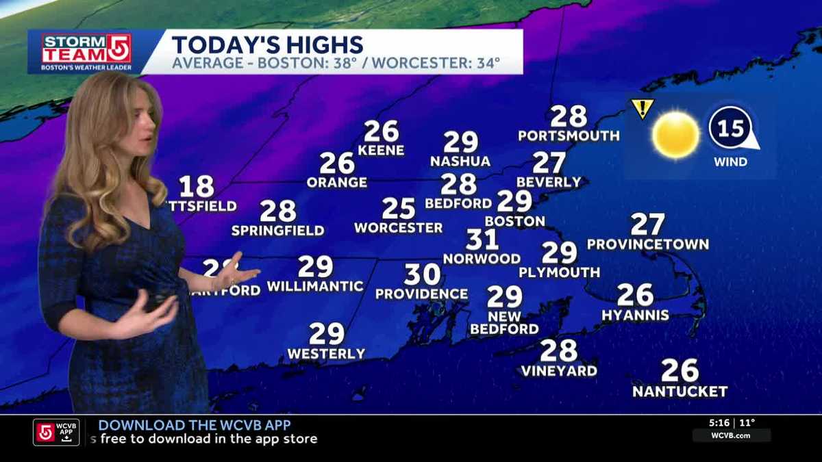 Video: Frigid morning, snow moves in tomorrow