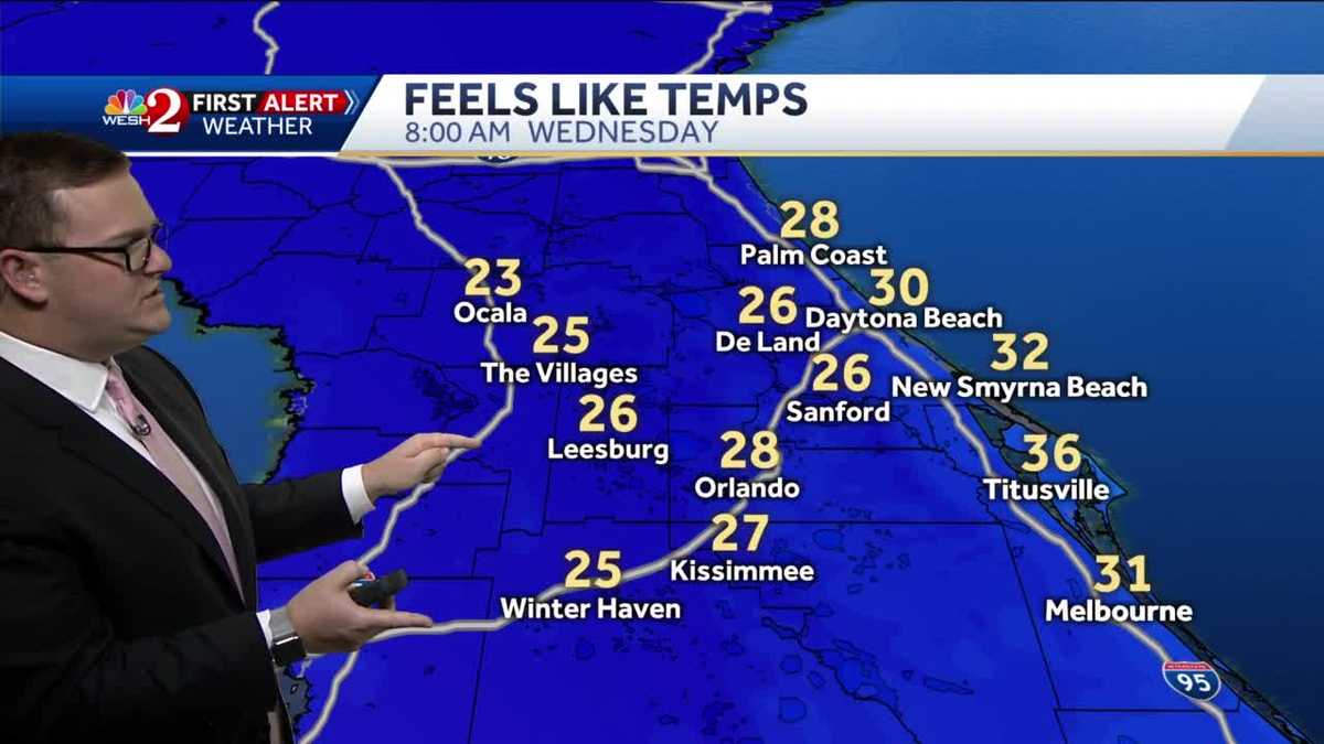 Temperatures getting even colder for Central Florida