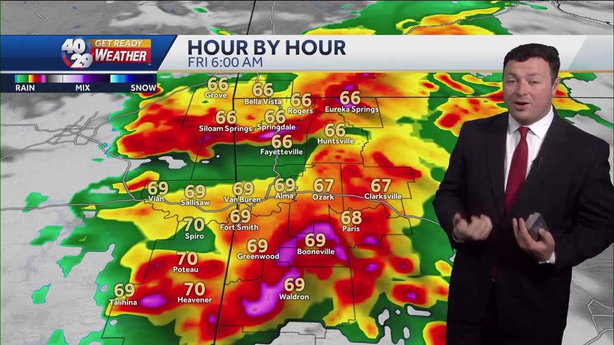 Strong storms expected early Friday morning, then HOT weekend