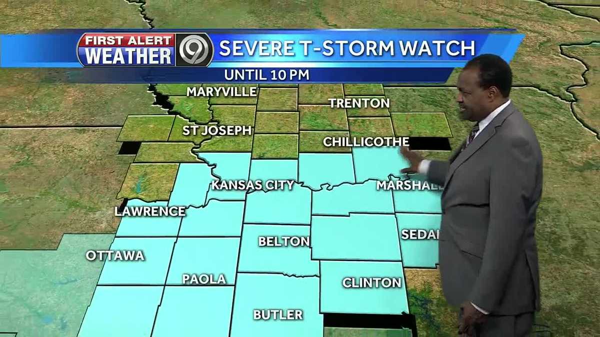 First Alert Severe thunderstorm watch in place until 10 p.m.