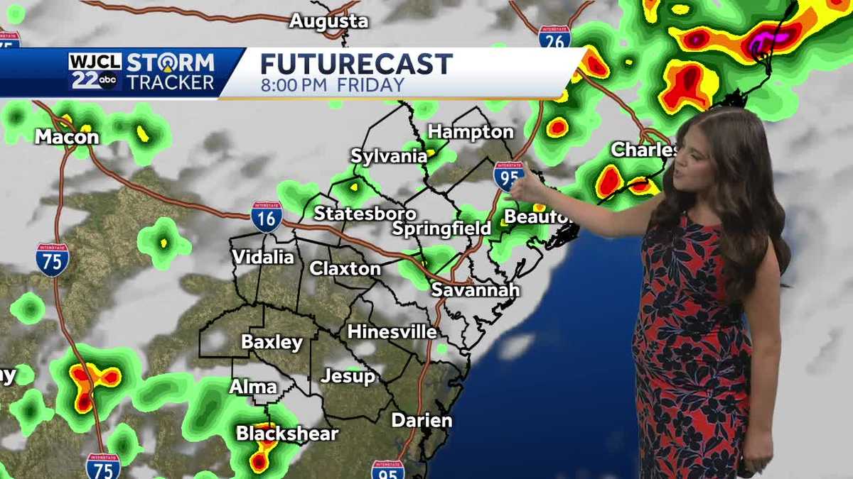 Showers and storms continue to roll across the southeast