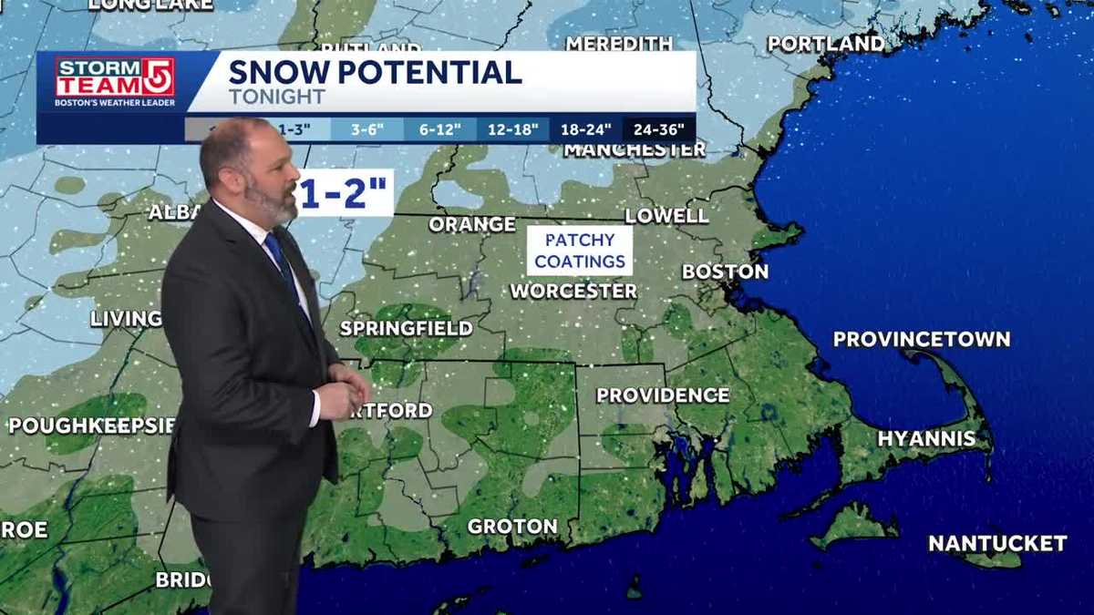 Video: Sun, but light snow expected tonight