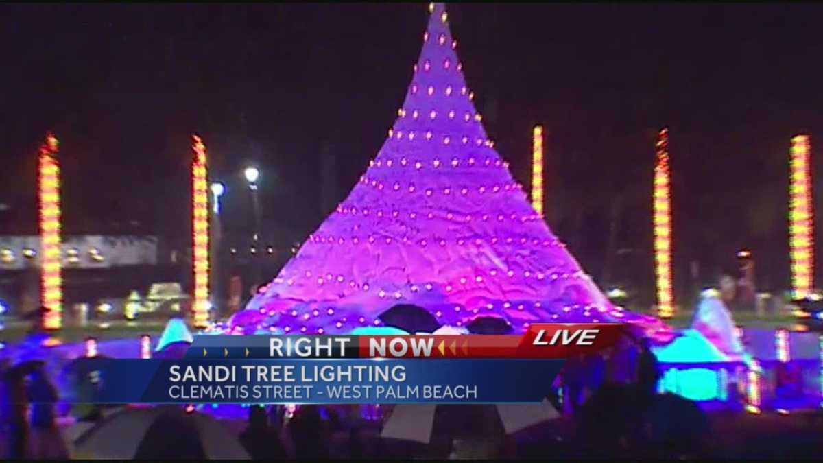 'Sandi Tree' lights up downtown WPB