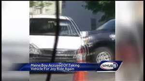 12-year-old boy steals minivan, crashes into police car