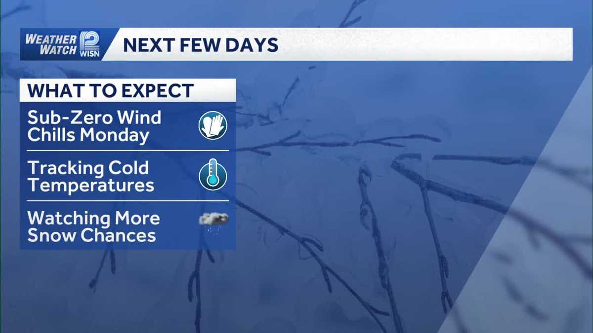 SE Wisconsin Weather: Snow to bitter cold
