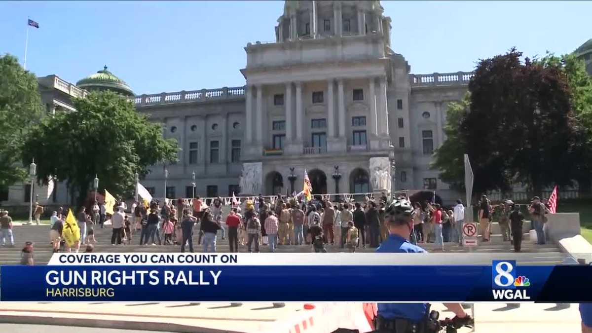 Gun rights rally held on Capitol steps in Harrisburg