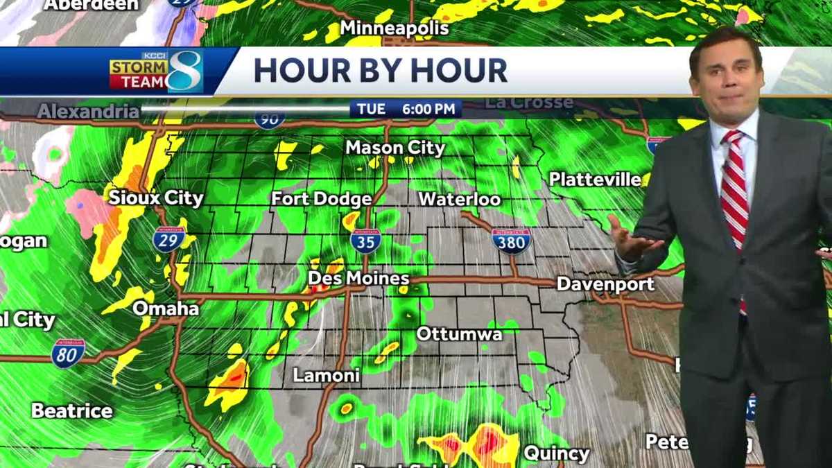 Active weather Tuesday and again Thursday