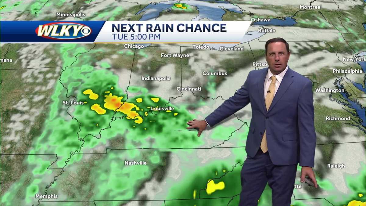 Below normal temps with a few showers Sunday