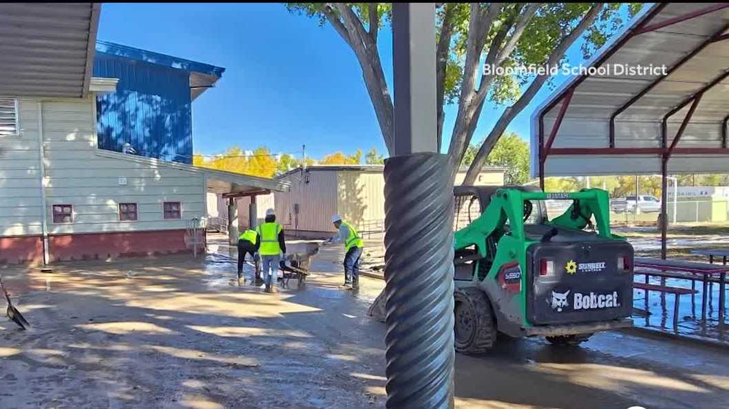 Restoration efforts underway at Bloomfield’s Charlie Y. Brown High School after flood damage