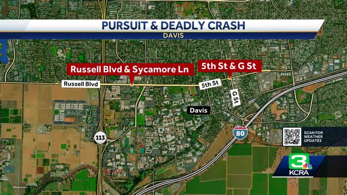 1 dead, UC Davis police officer injured after chase and crash