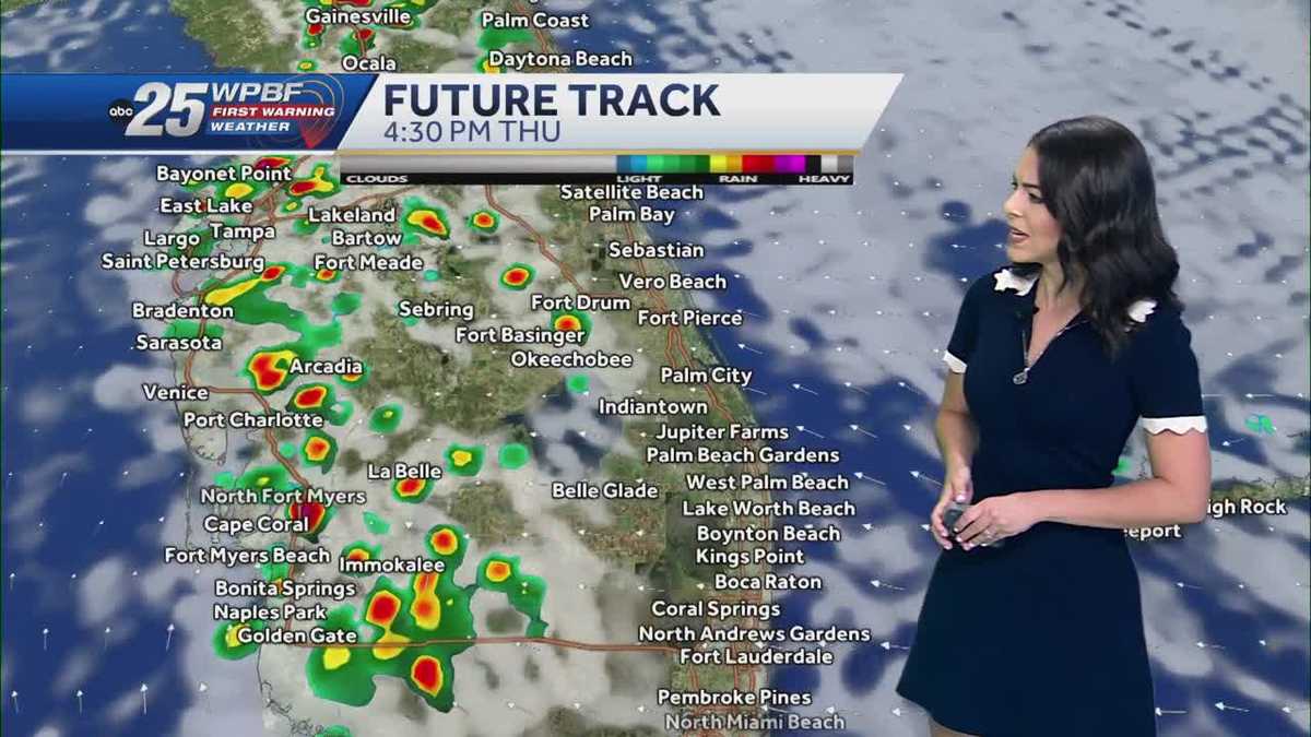 Isolated coastal showers possible across South Florida