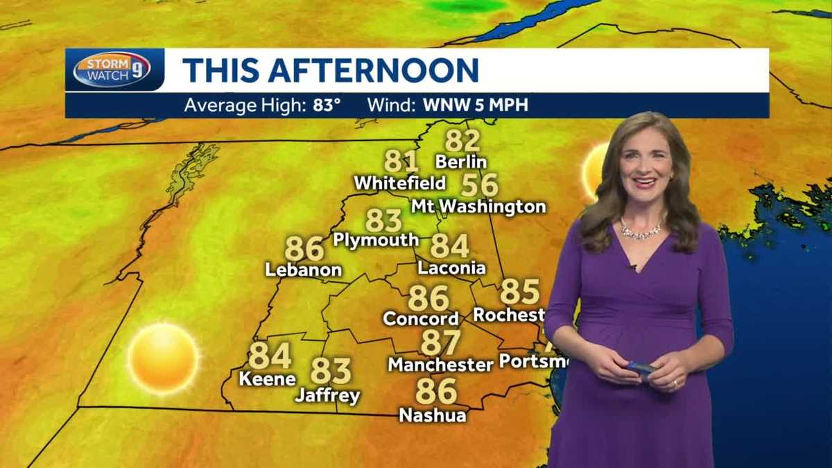 Watch: Sunny skies and warm temperatures today
