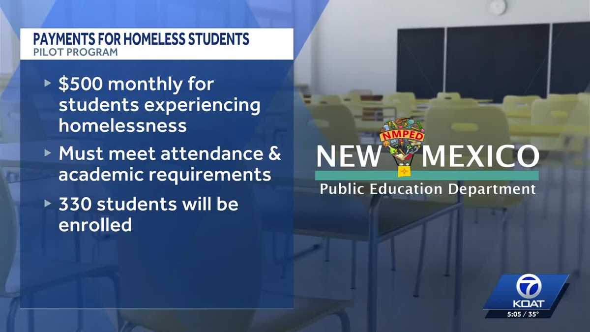 New Mexico launches pilot program, giving $500 a month to homeless high school students