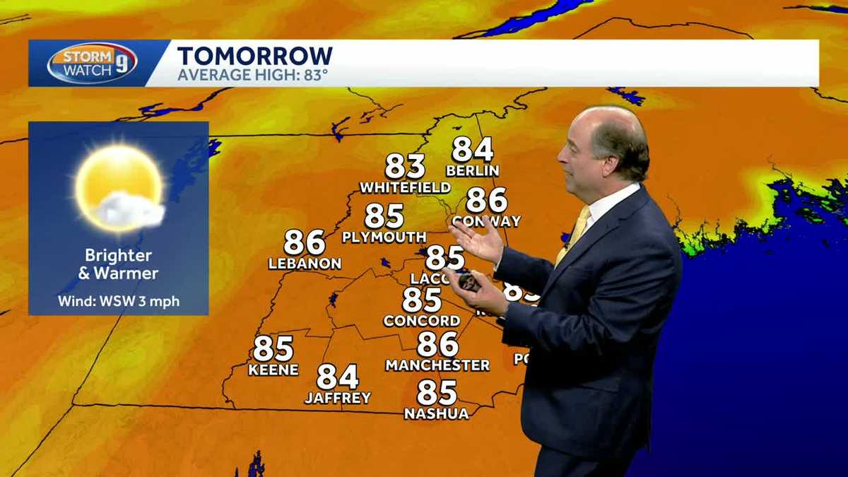 Warmer weather ahead this week in New Hampshire