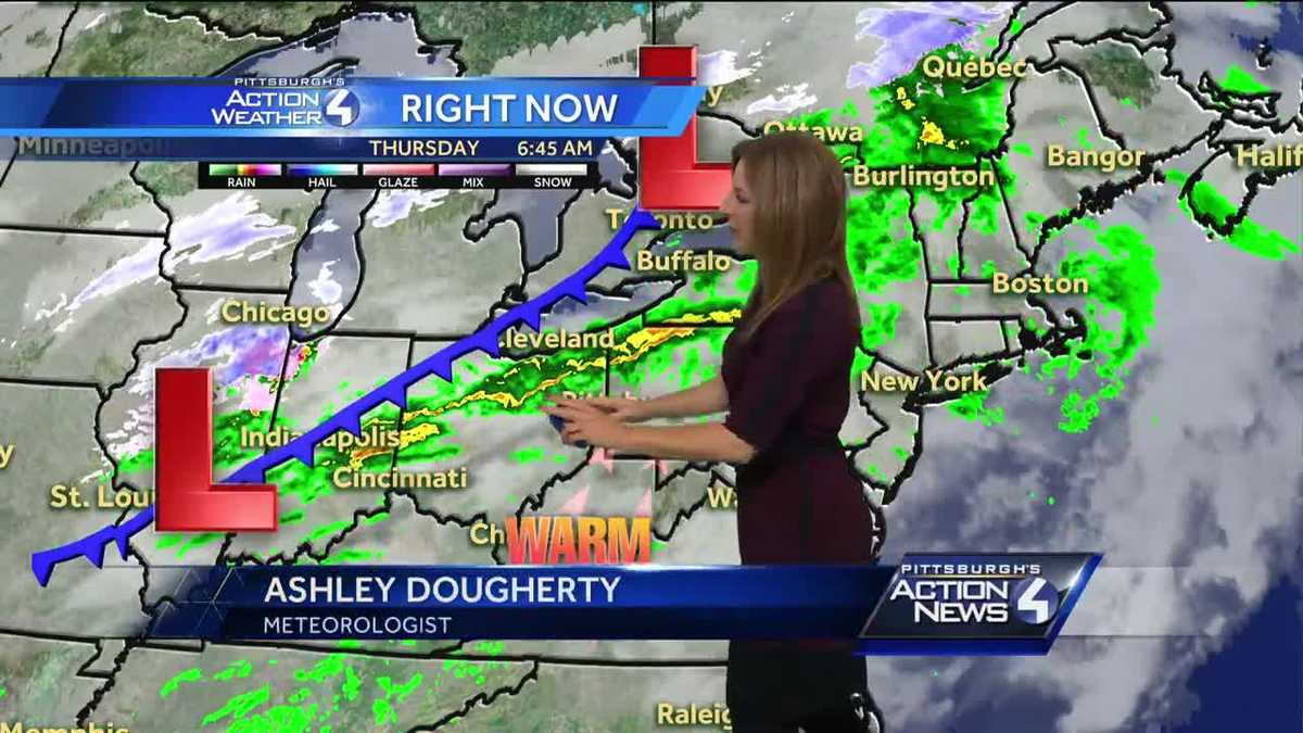 Ashley Dougherty's Thursday morning forecast for Pittsburgh