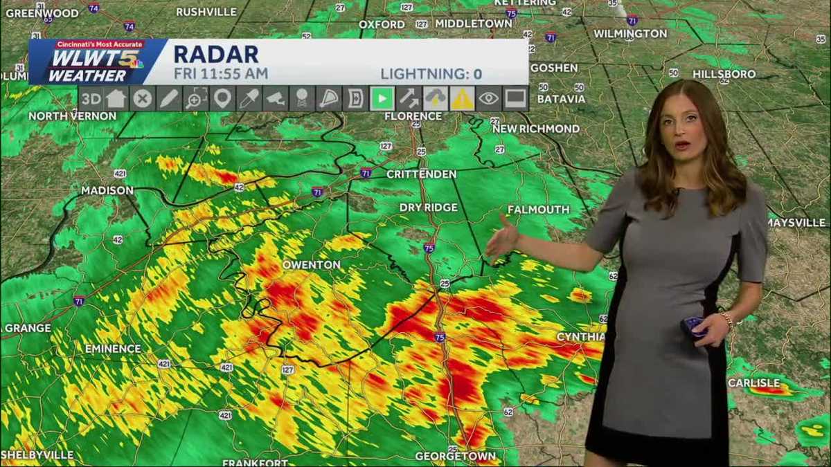 Flood Heavy rain moving into Cincinnati area Friday