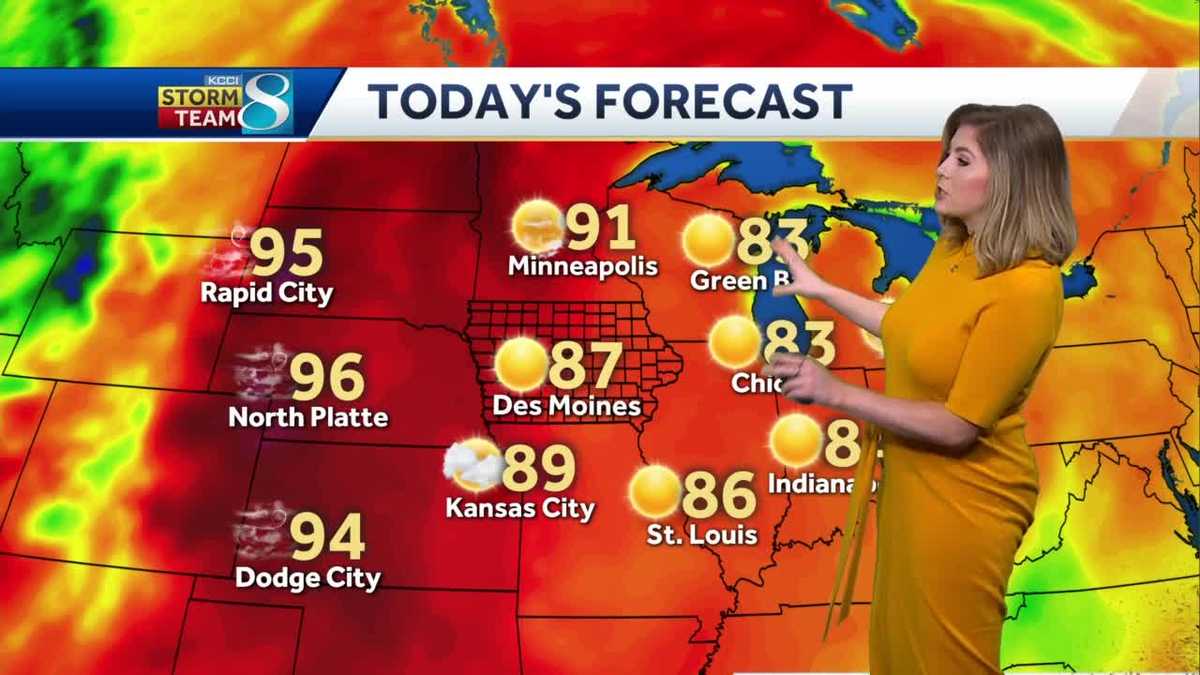 Tuesday hot, muggy with temperatures above normal