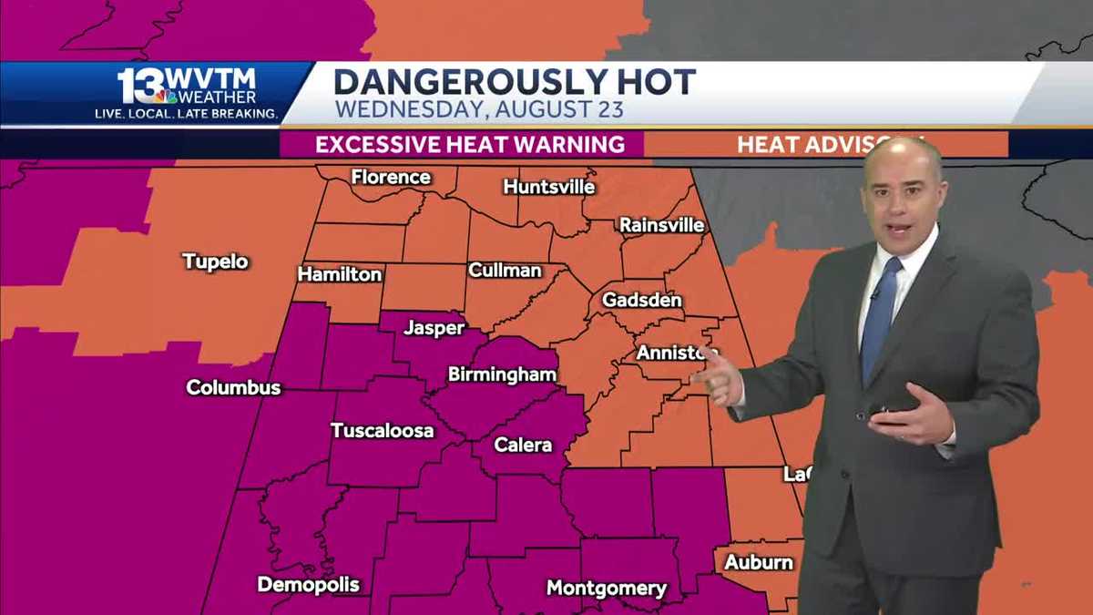 Temperatures climb to the 100s this week - WVTM