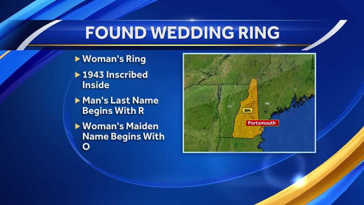 Police search for owner of lost wedding ring