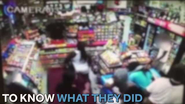 Caught on camera: teen flash mob robs store