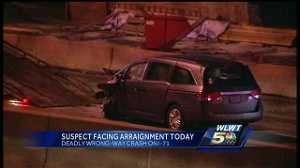 Suspect in fatal wrong-way crash to appear in court Thursday