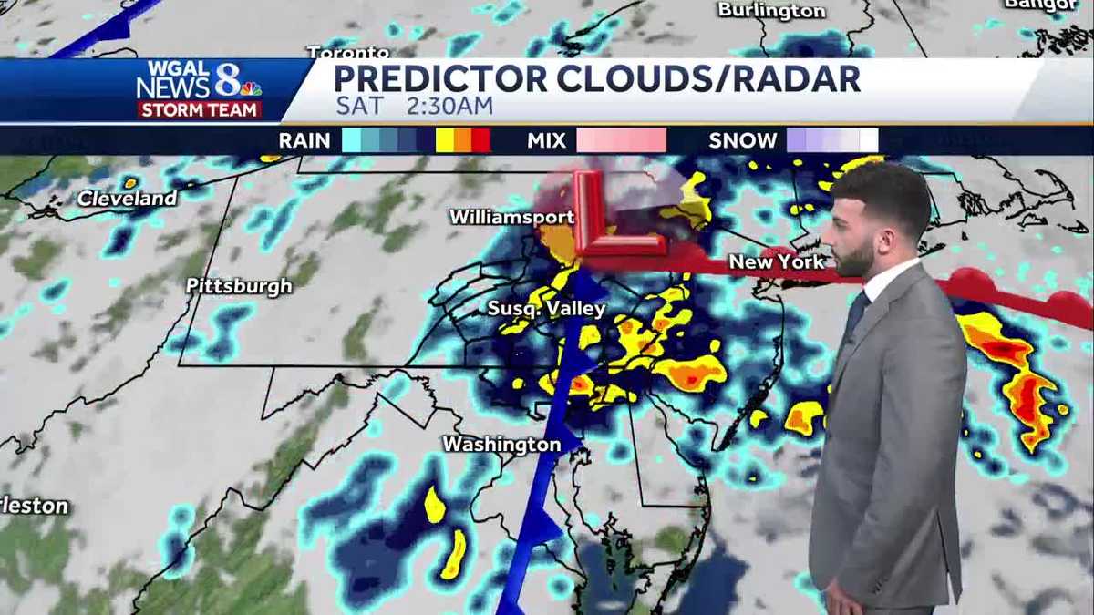 Mostly cloudy with a stray shower chance this evening, rain returns ...