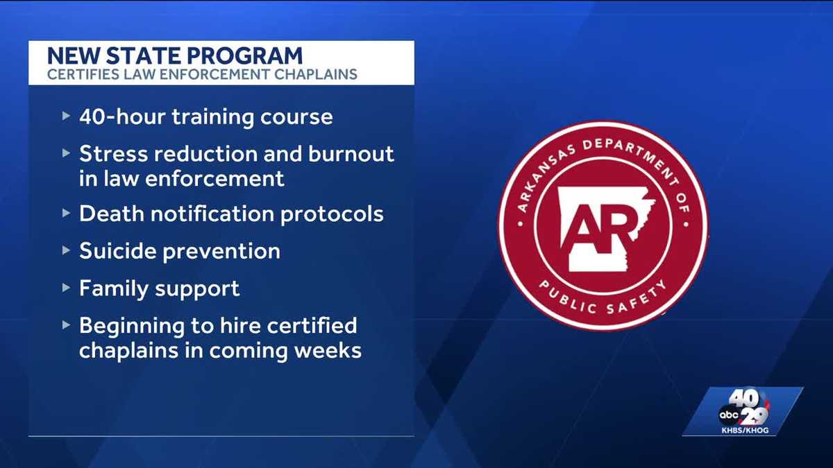 Arkansas first responders can turn to trained chaplains for help with ...