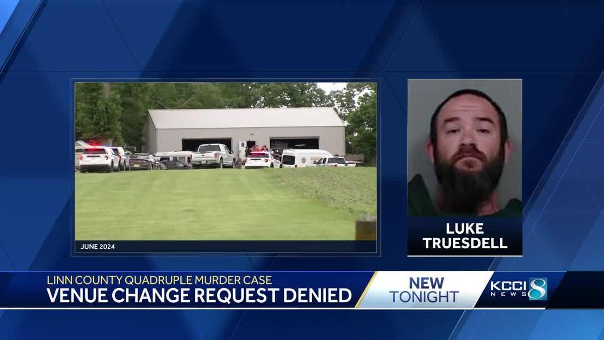 Judge denies venue change for quadruple murder trial in Linn County - KCCI