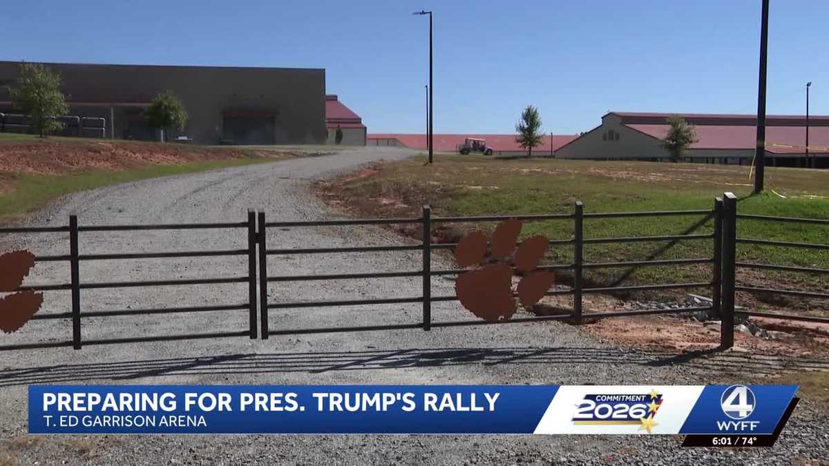 Preparations underway ahead of Trump's visit to South Carolina