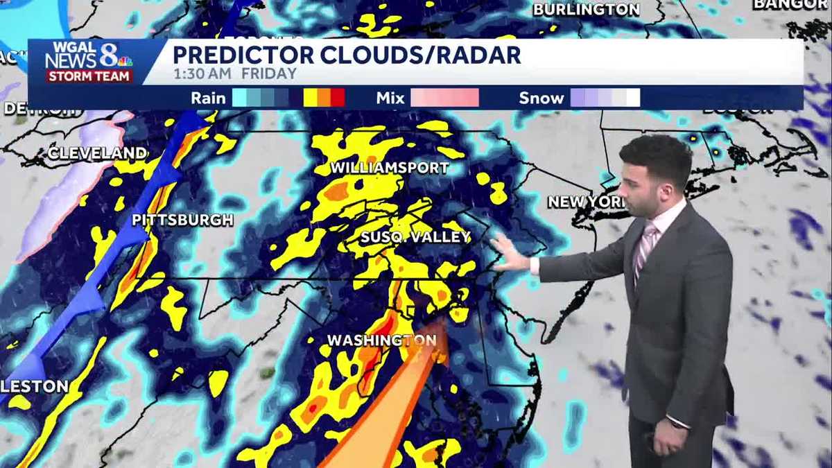 Milder temperatures today, rain arriving Thursday evening in south ...