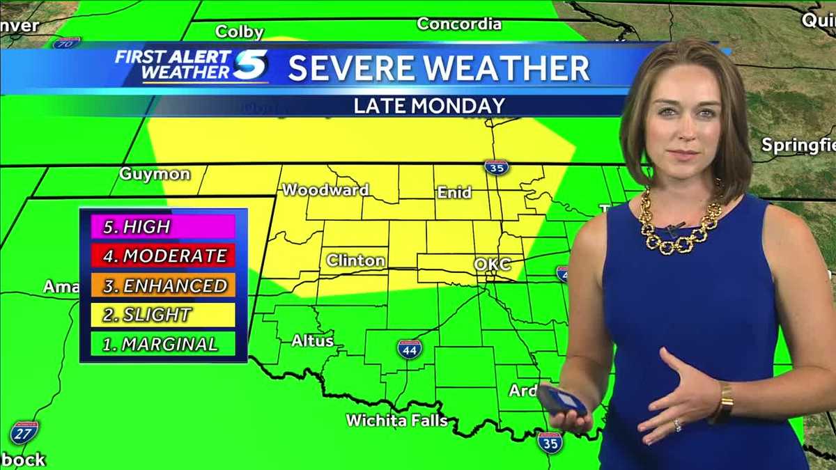 Forecast Severe Storms Monday