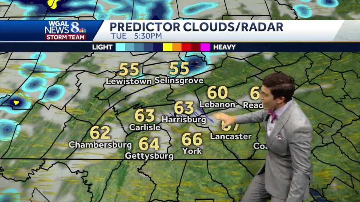 Cooler, slightly unsettled trend continues