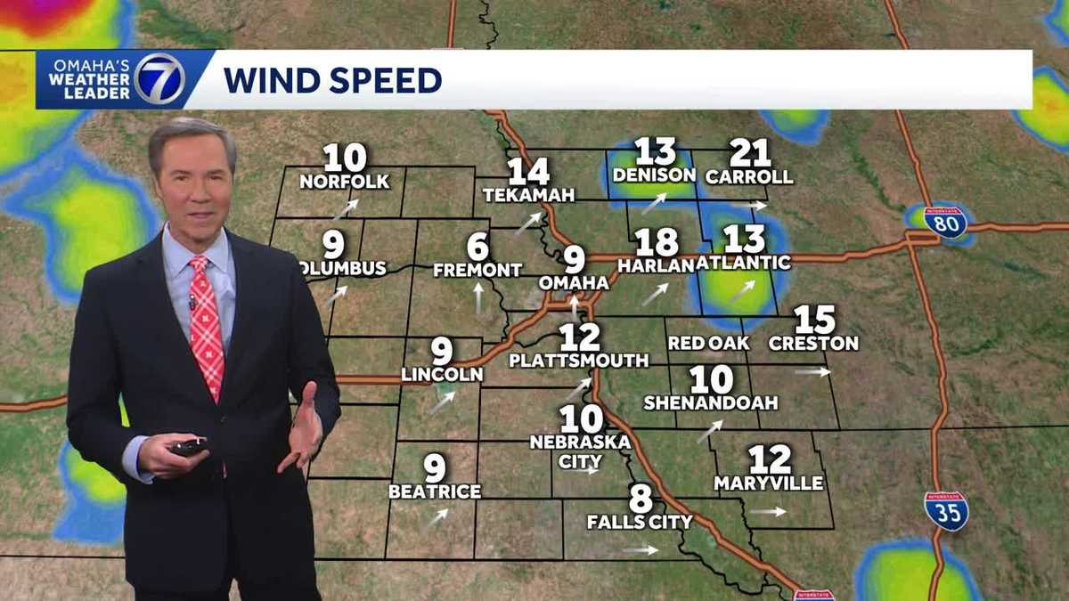Very pleasant afternoon near Omaha, breezy and colder by midnight - KETV
