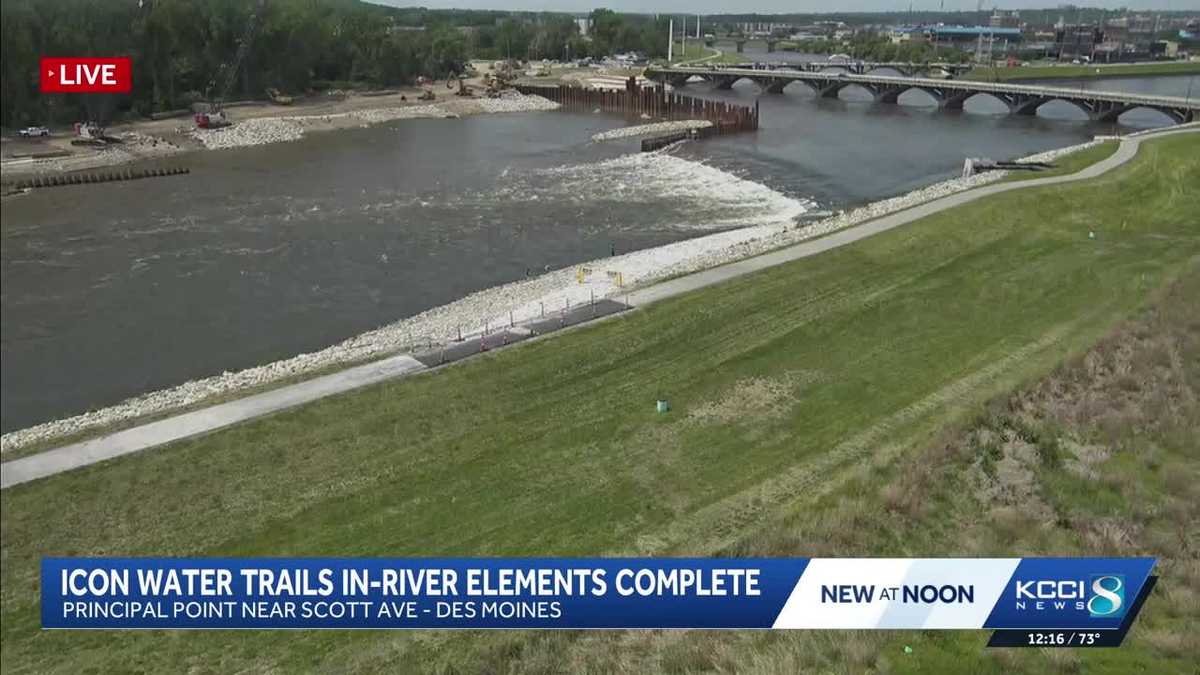 ICON Water Trails project in-river elements finished in Des Moines