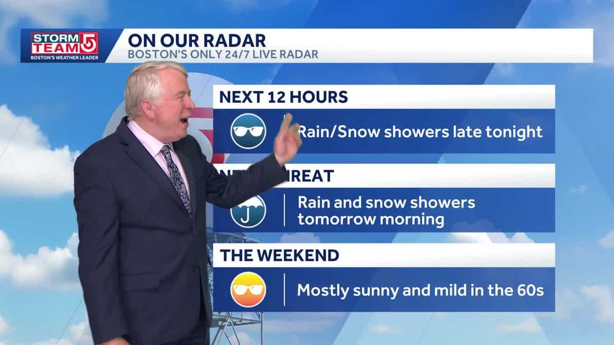 Video: Rain, snow showers overnight