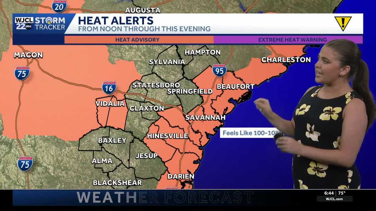 Heat index could hit 108 in Southeast Georgia and the Lowcountry