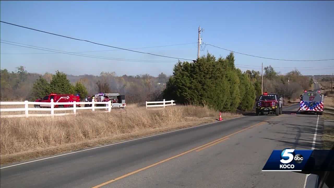 Fire Crews Respond To Grass Fire In Northeast Oklahoma City