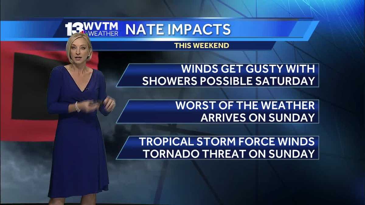 A hurricane is forecast to impact the Alabama coast this weekend