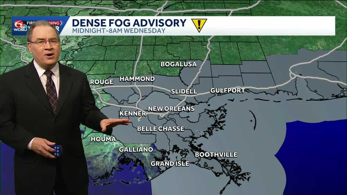 Reduced visibility again Wednesday morning