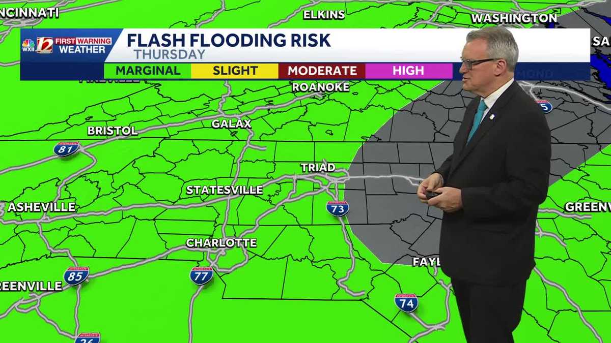 Humid Thursday weather may bring more showers and storms with a flood risk