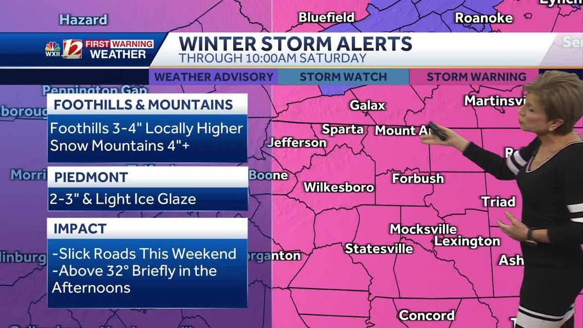 WATCH: Snow and sleet ending overnight, hazardous travel