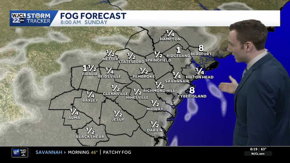 Foggy start for Southeast Georgia and the Lowcountry on Sunday - WJCL